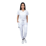 Pijama Quirúrgica Mujer Jogger Stretch Antifluido Scrub Nala