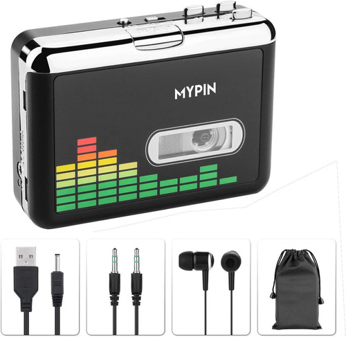 Conversor Mypin, Cassette A Mp3, Portátil, Con Audífonos