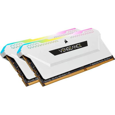 Memoria RAM Vengeance RGB Pro SL gamer color blanco 16GB 2 Corsair CMH16GX4M2D3600C18W | Envío gratis