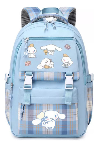 1 Conjunto De Mochila Kawaii Schoolbag Cinnamoroll Con Dibujo