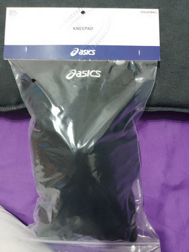 Rodilleras Asics Negras Y Blancas Slider V Voley / Handball