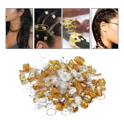 110 Piezas De Abalorios Para Trenzas De Cabello, Accesorios Se Muestra Como Imagen
