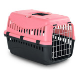 Guacal Italiano Para Gato Reja Metalica Small Color Rosado