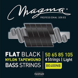 Encordado 050-105 Bajo 4 Cuerdas Flat Black Nylon Magma