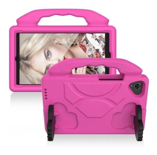 Funda Ok Goma Niños Para Galaxy Tab A7 Lite 8.7 T220 Rosa