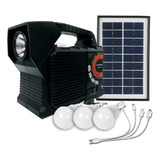 Kit Solar Sonivox Radio Linterna Bluetooth Usb 4 Led Fm