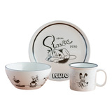 Set De Desayuno 280ml Disney Pasado Pluto