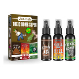 3 Unidades, Toxic Bomb Super - Spray Que Fede, Fart Bomb