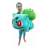 Bulbasauro Pokemon Pelúcia Nova Jumbo Gigante Grande 60cm 