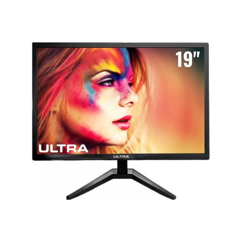 Monitor Led 19  Ultra Preto Widescreen - Hdmi/vga 75hz