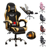 Silla Gamer Gaming Ergonomica Reclinable Con Masaje Lumbar 