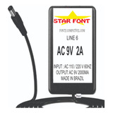 Fonte Ac 9v 2a Pra Line 6 Compativel Com Pod 2.0