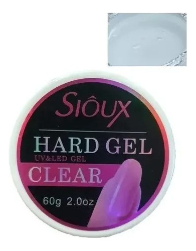 Gel Sioux Hard Kit C/ 5 Uv Led 60g Alongamento Unhas Acrigel