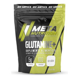 Meta Nutrition Glutamina  500 Gramos 100 Porciones Sabor Sin Sabor