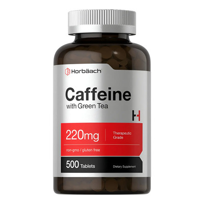 Horbäach Pastillas De Cafeína 220mg 500 Tabletas | Meses sin interés