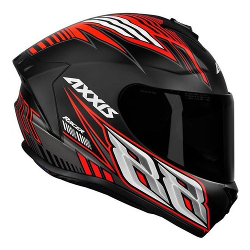 Capacete Para Moto Axxis Draken Racer Fosco