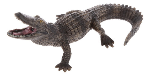 Realista Del Reptil Cocodrilo Modelo Decorativo Figura De