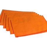 Neves Flanela Cor Laranja 28 Cm X 38 Cm Para Limpeza Geral 12 Unidades