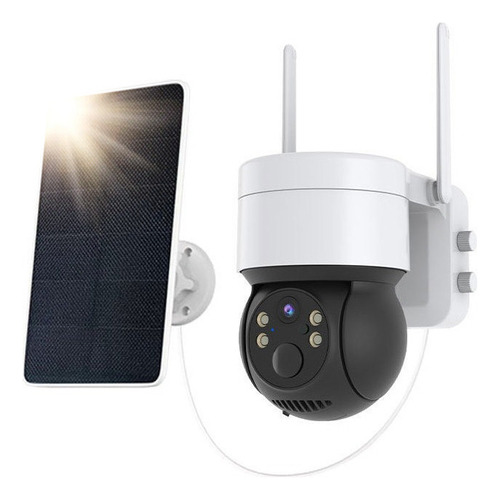 Q6 Camera De Segurança Solar Wi-fi A Prova D'água Visão 360º