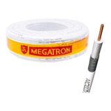 Cabo Coaxial Rg59 67% De Malha Megatron 100mt Branco Unipola