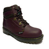 Bota En Cuero Alvines Unisex Hombre Mujer Montañismo Cocidas