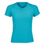 Polera Dry Fit Manga Corta Cuello V Mujer 