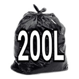 Saco Para Lixo 200 Litros P7 Reforçado Com 100 Unidades