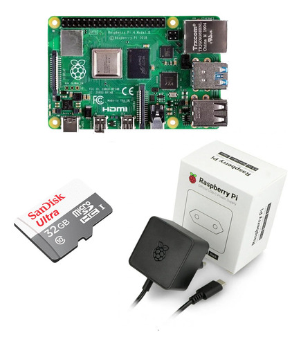 Kit Raspberry Pi 4 2gb Con Memoria Y Transformador