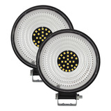 Par De Faros 27 Leds Blanco Ámbar Con Estrobo Tunelight 48w