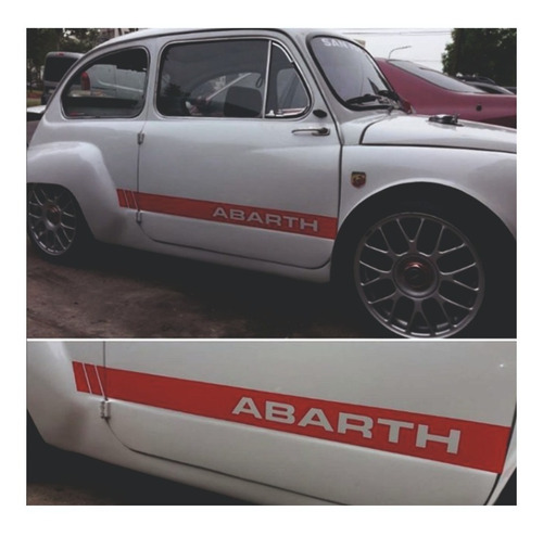 Calcos Fiat 600 Abarth - Franjas Laterales