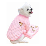 Ropa Polar Suave Color Coral Para Perros Y Gatos