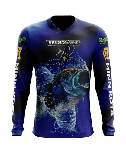 Jersey De Pesca Deportiva Manga Larga Spider Rider