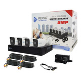 Kit 4x4 Mxvr-5103kit 5mp H.265 Analitica Basica Meriva