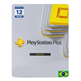 Cartão Psn Plus Deluxe 12 Meses Brasil Assinatura Gift Card