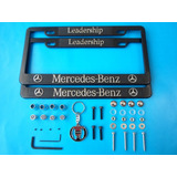 Porta Placas Mercedes Benz Llavero Tapon Valvula Llanta Kit