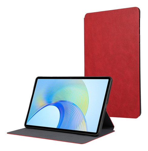 Funda De Tpu Con Tapa De Tableta Roja Para Honor Pad X9/x8 P