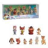 Disney100 Set 10 Figuras Furry Friendships Amigos Peludos