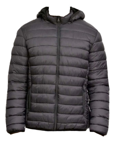 Campera Hombre De Nylon Forrada En Suave Piel