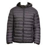 Campera Hombre De Nylon Forrada En Suave Piel