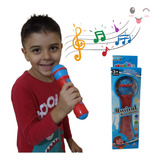 Microfone Infantil Com Som Da Voz Música Diversão Garantida