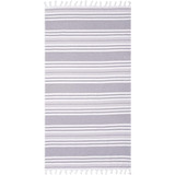 Toalla De Playa Grande Superior Racer Stripe, 35 X 68, Gris