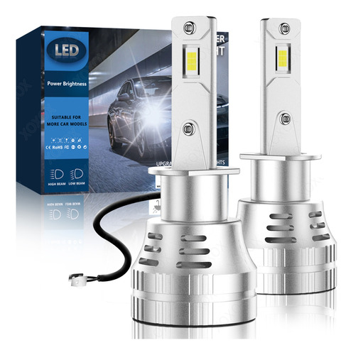 Kit De Faros Led H4 H11 H7 H1 9005 9006 Auto 30000lm Canbus