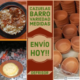 Cazuela Barro 17 Cms Apilables!! Factura  A  Local Once