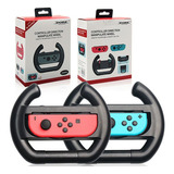 Par Volante Compatível Nintendo Switch Joy-con Grip Preto