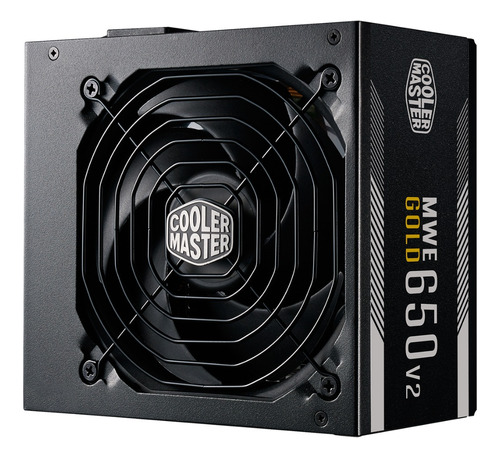 Fuente De Poder Cooler Master Mwe Gold 650 V2 650w 80 Plus Color Negro