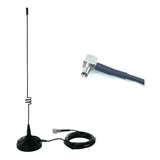 Antena Veicular 7dbi C/ Imã + Pigtail Crc9 P/ Modem Huawei