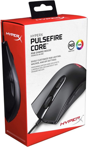 Mouse Gamer Hyperx pulsefire Core Rgb Alambrico Usb