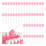 100 Unidades De Cotonete Oral Para Limpeza De Dentes