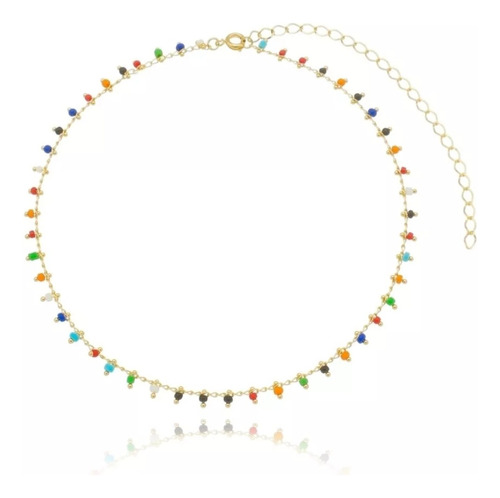 Pulseira Micangas Banhado Em Ouro 18k Semijoia 