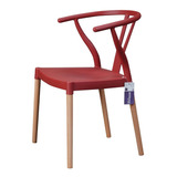 Silla Wishbone Rojo